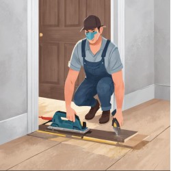 montáž přechodové lišty