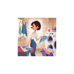 Praní, žehlení v rámci úklidu