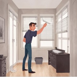 Žaluzie horizontální čištění