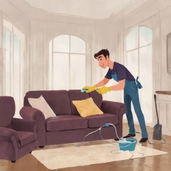 Pohovka 2-místná čištění